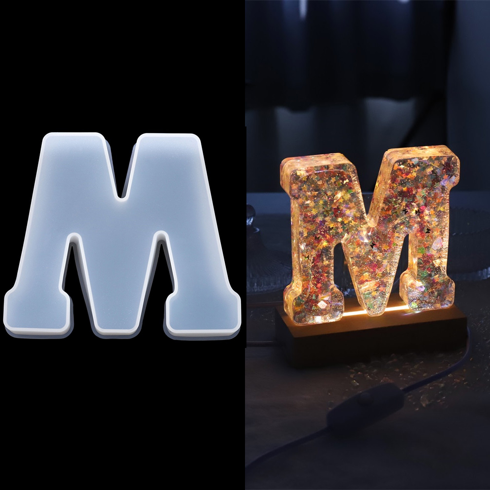 Serving Tray Mold - 3Sizes A to Z Letter Silicone