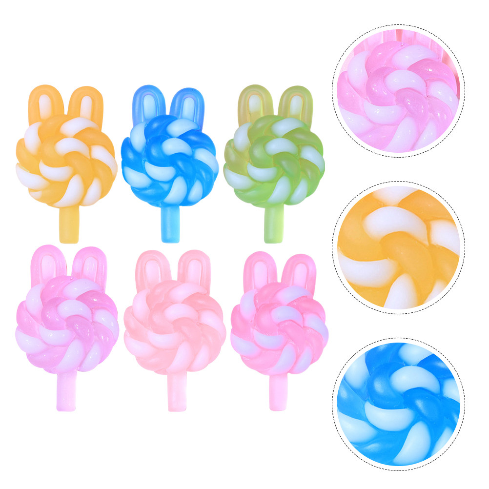 24Pcs Cute Cartoon Lollipop Ch - Resin Crafts Diy 评论和价格
