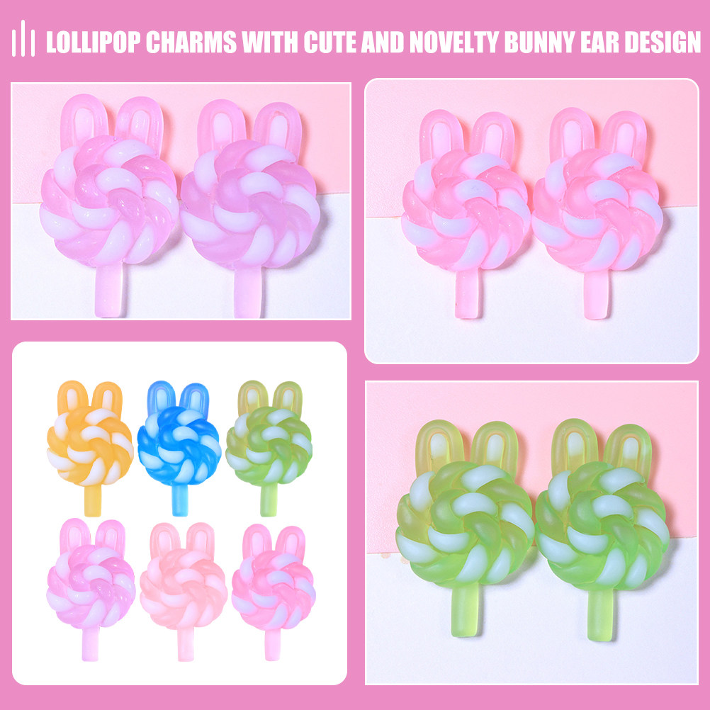 24Pcs Cute Cartoon Lollipop Ch - Resin Crafts Diy 评论和价格