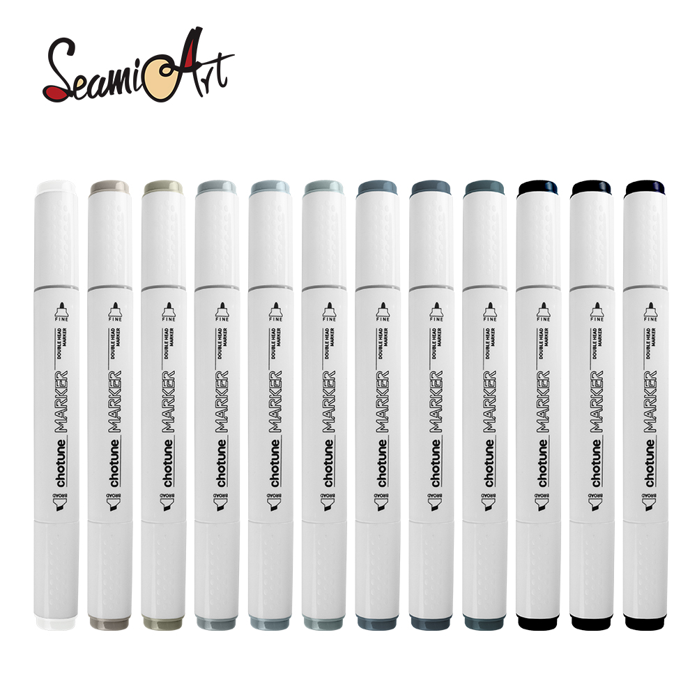 THOTUNE 12 Colors Warm Grey Co - Copic Marker Sketch 评论和价格