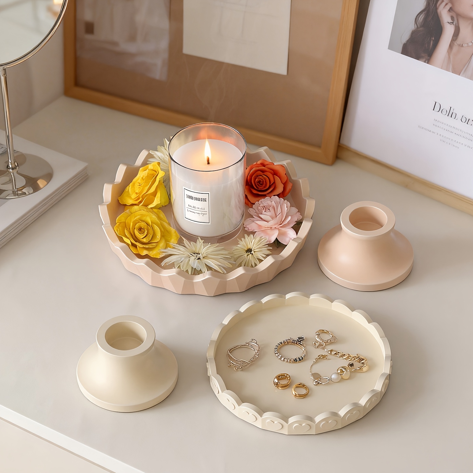 2pcs Silicone Tray Mold Set, R - Resin Jewelry Kit 评论和价格
