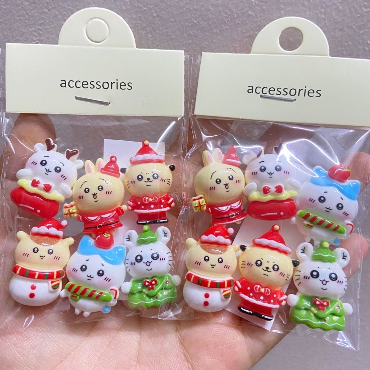 hristmas Solid Color Chiikawa  - Resin Crafts Diy 评论和价格