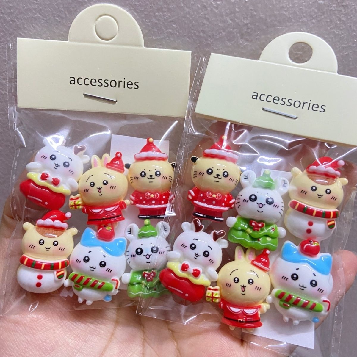 hristmas Solid Color Chiikawa  - Resin Crafts Diy 评论和价格
