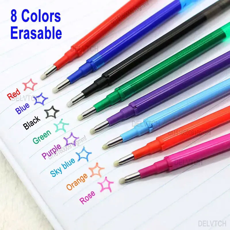 8Pcs/Set 0.7mm Erasable Gel Pe - Pilot Pen Frixion 评论和价格