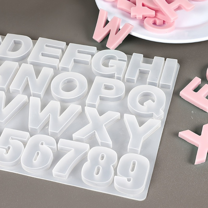 Letter A To Z Pendants Silicon - Serving Tray Mold 评论和价格