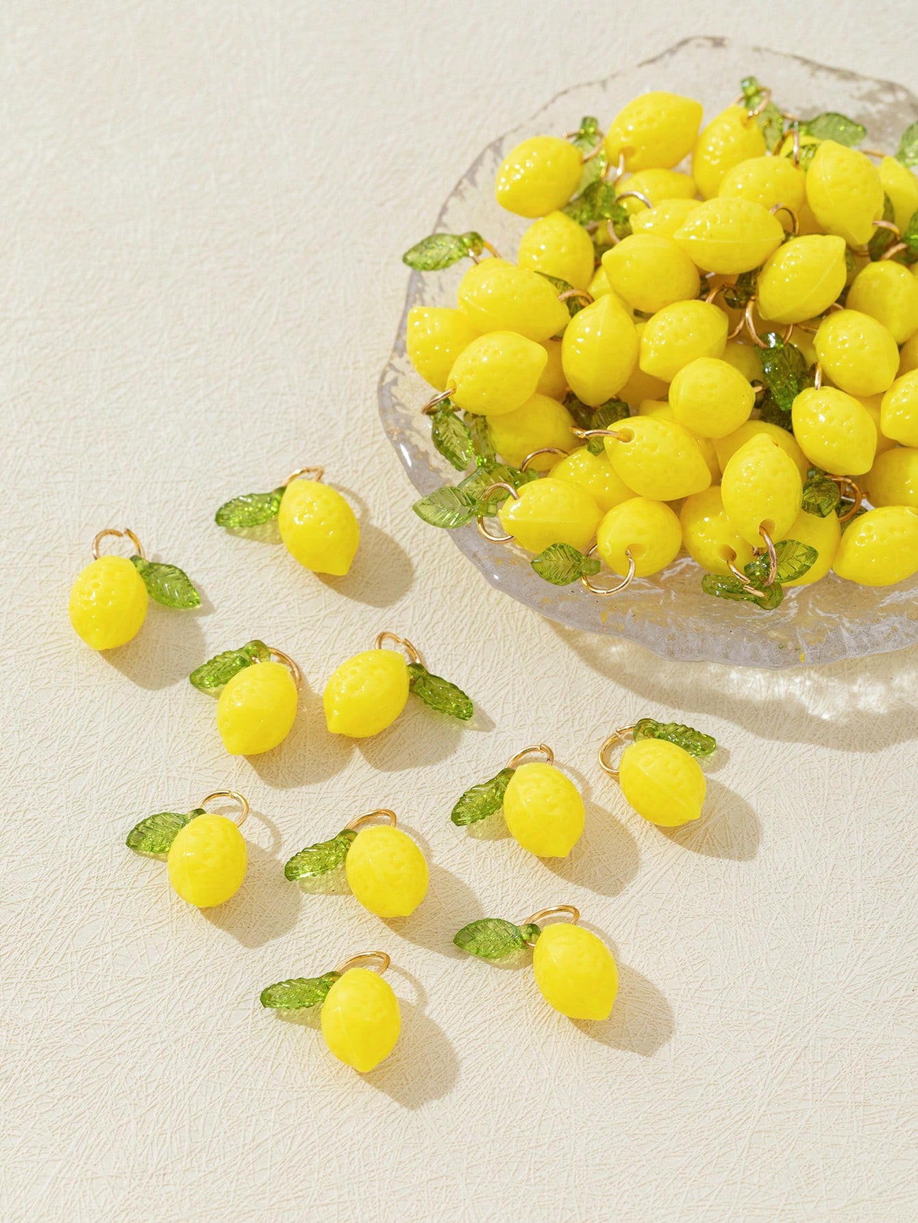 10Pcs 3D Lemon Resin Charms Pe - Resin Crafts Diy 评论和价格