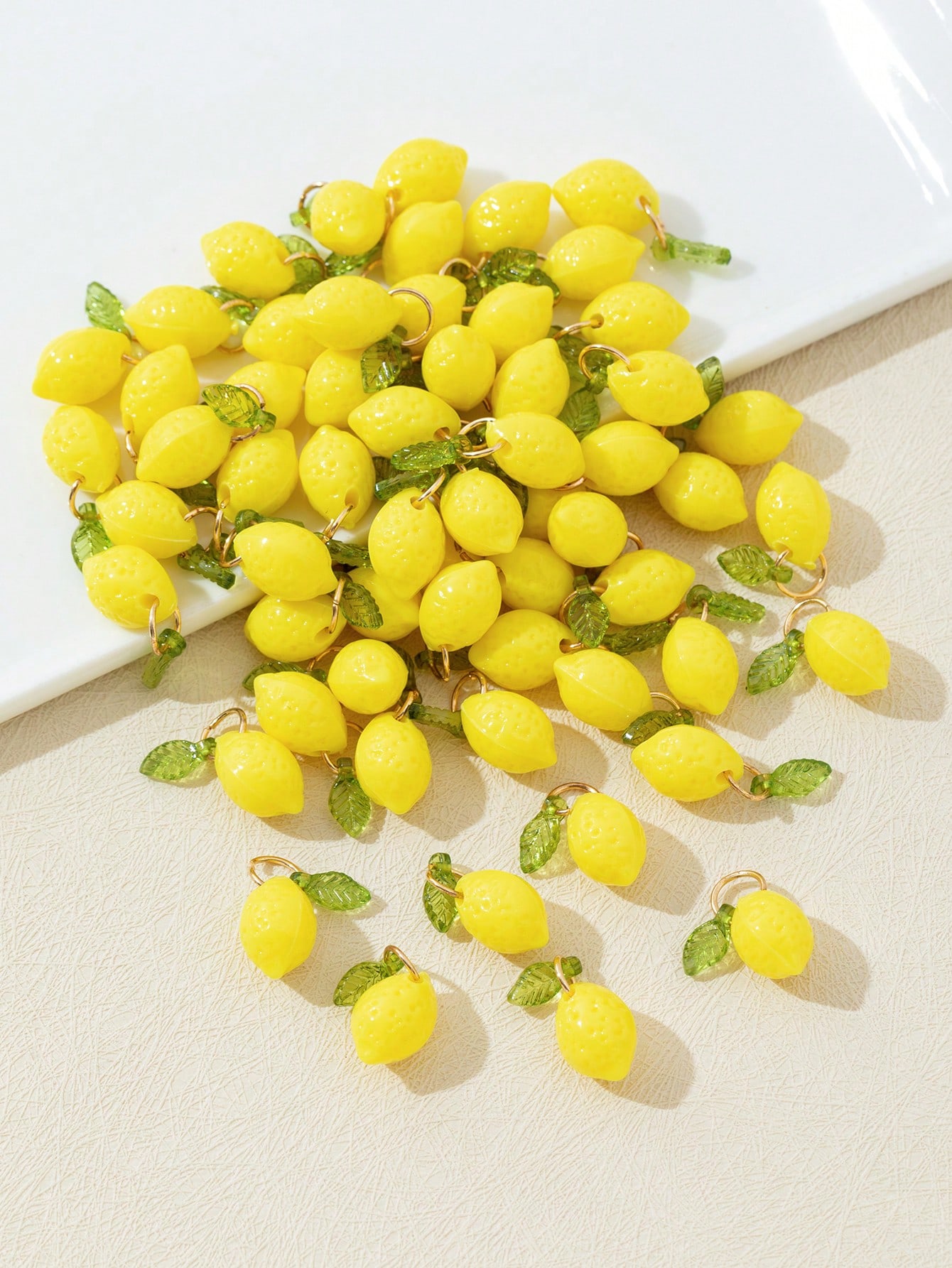 10Pcs 3D Lemon Resin Charms Pe - Resin Crafts Diy 评论和价格