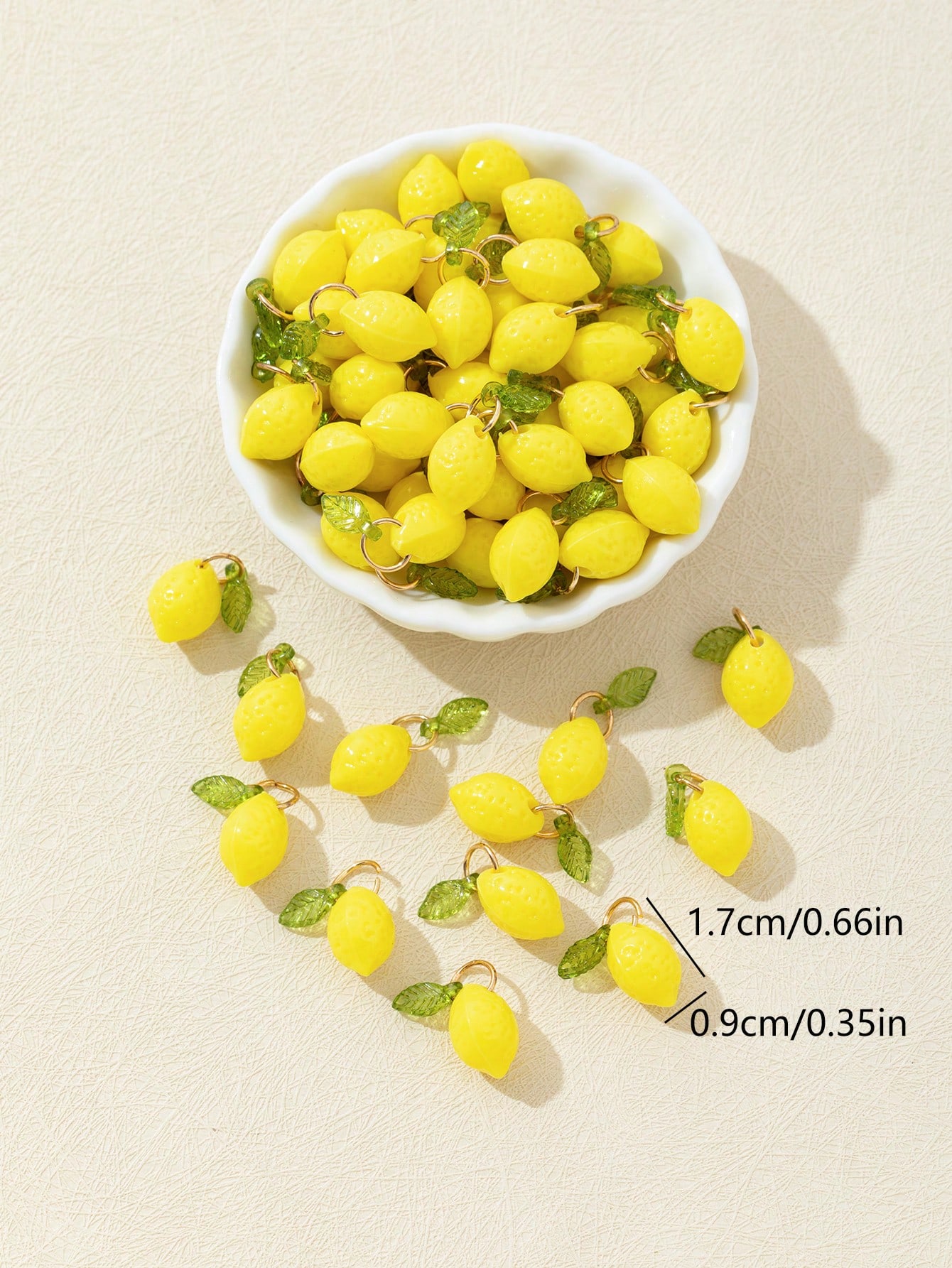 10Pcs 3D Lemon Resin Charms Pe - Resin Crafts Diy 评论和价格