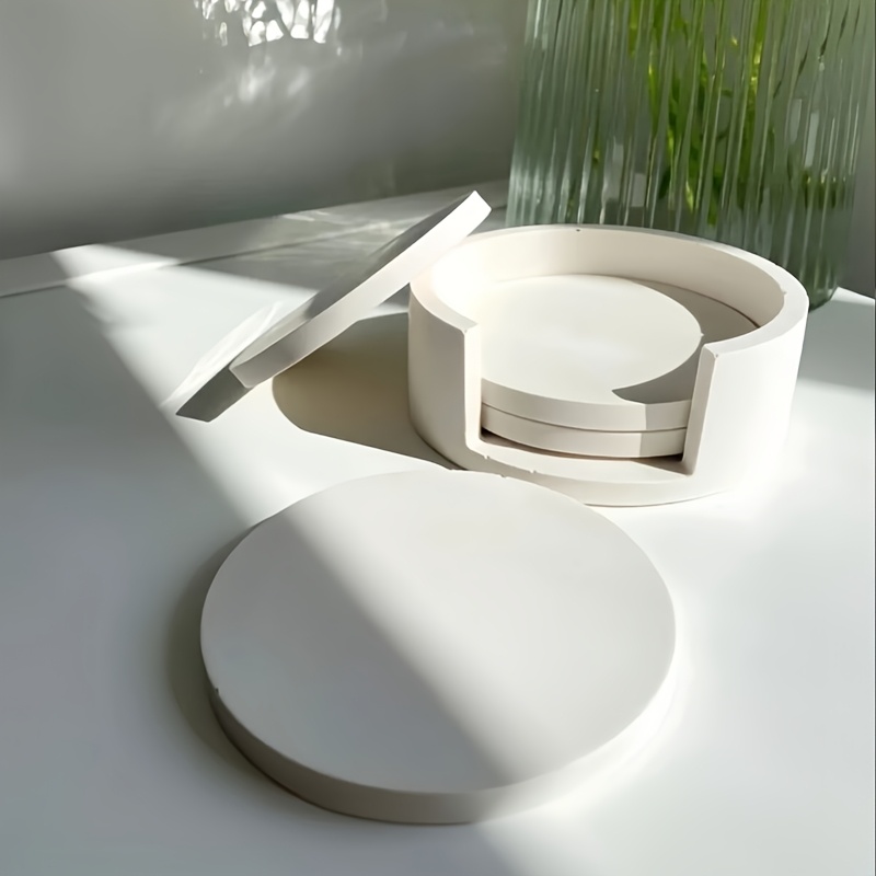 5pcs Round Coaster Silicone Mo - Serving Tray Mold 评论和价格