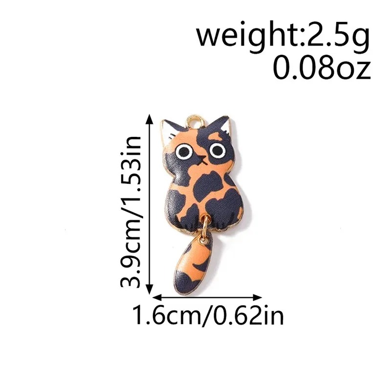 10Pcs 16×39mm Cute Cartoon Cat - Resin Crafts Diy 评论和价格