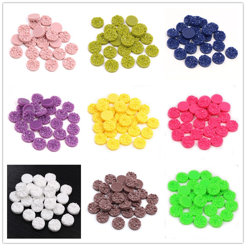 40pcs Resin Druzy Cabochons Do - Resin Craft Projects 评论和价格