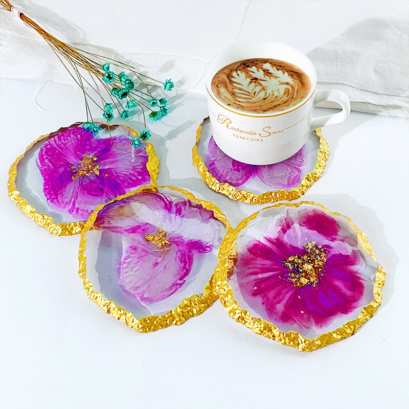 DM413 Drusy Coaster Resin Mold - Geode Mold Silicone 评论和价格