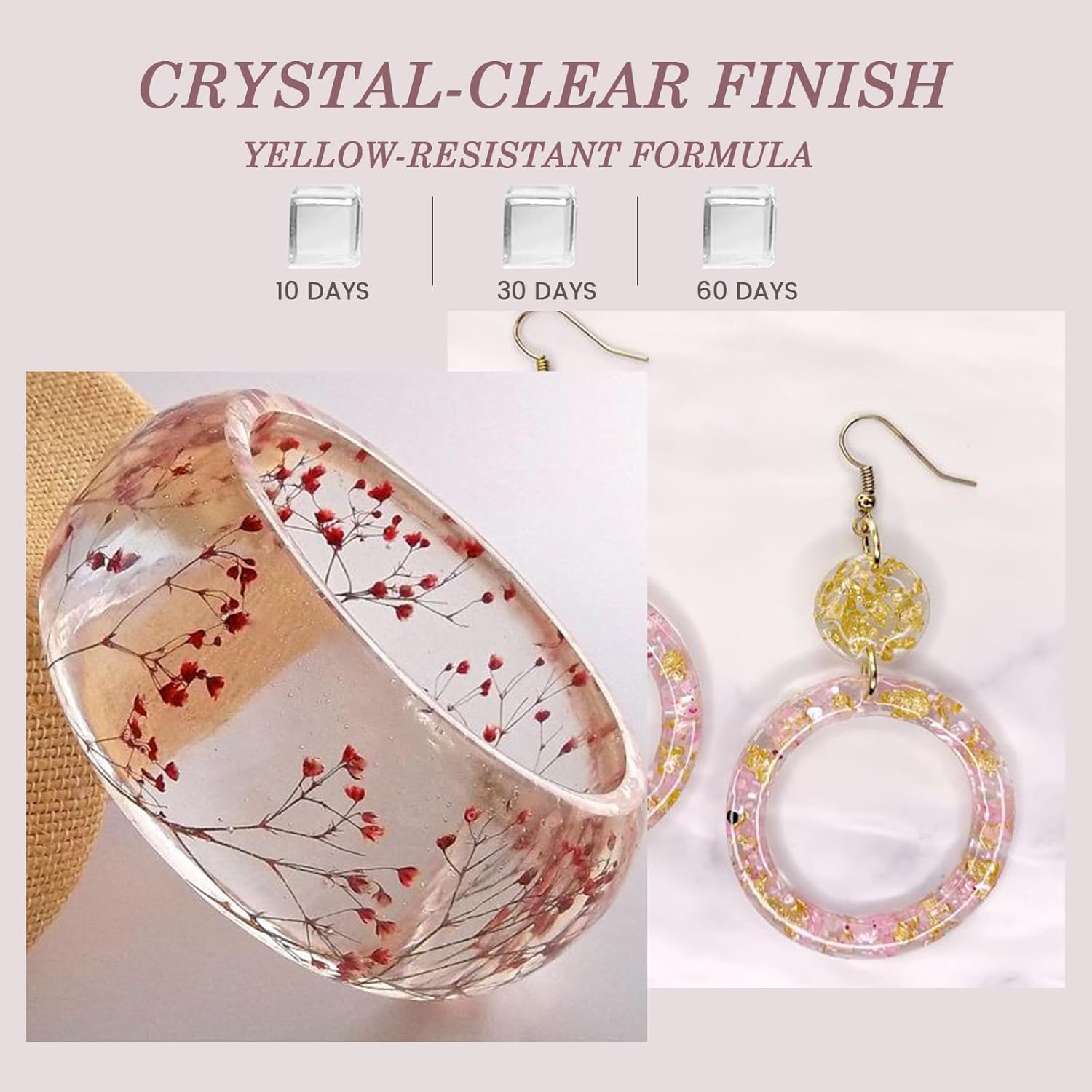 Crystal Clear&Low Odor,UV Ligh - Epoxy Uv Resin Kit 评论和价格