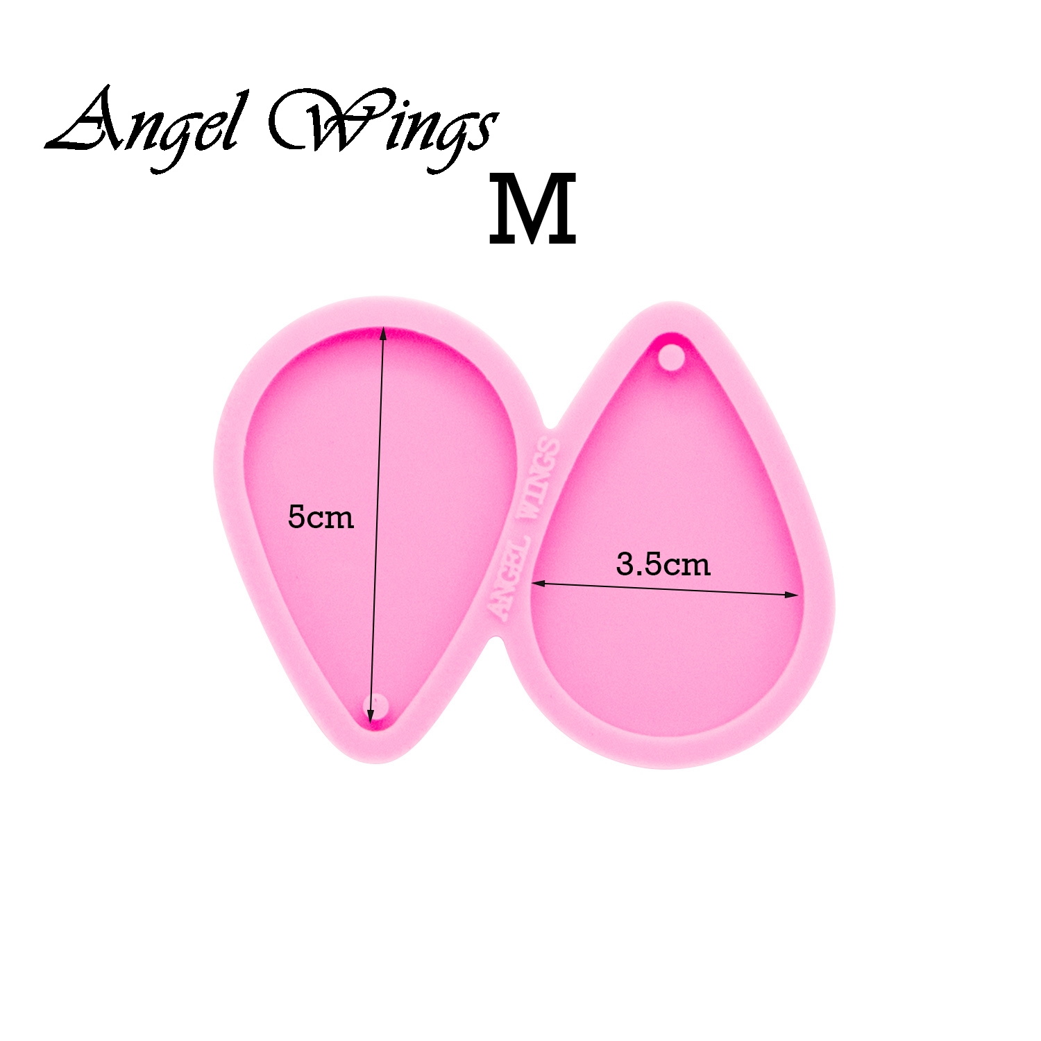 Shiny Tear Drop Hoop Earrings  - Geode Mold Silicone 评论和价格