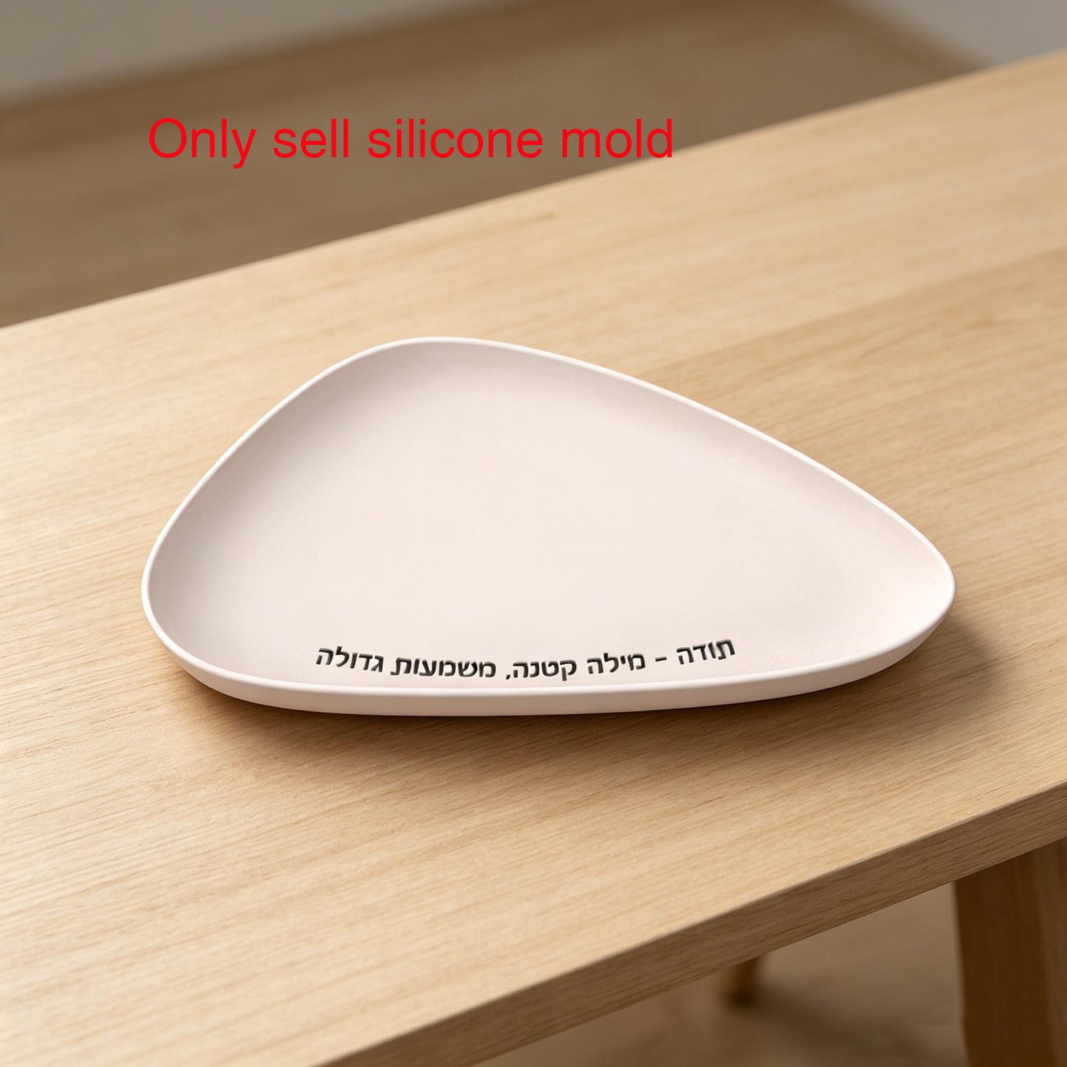 Silicone Tray Mold with Hebrew - Serving Tray Mold 评论和价格