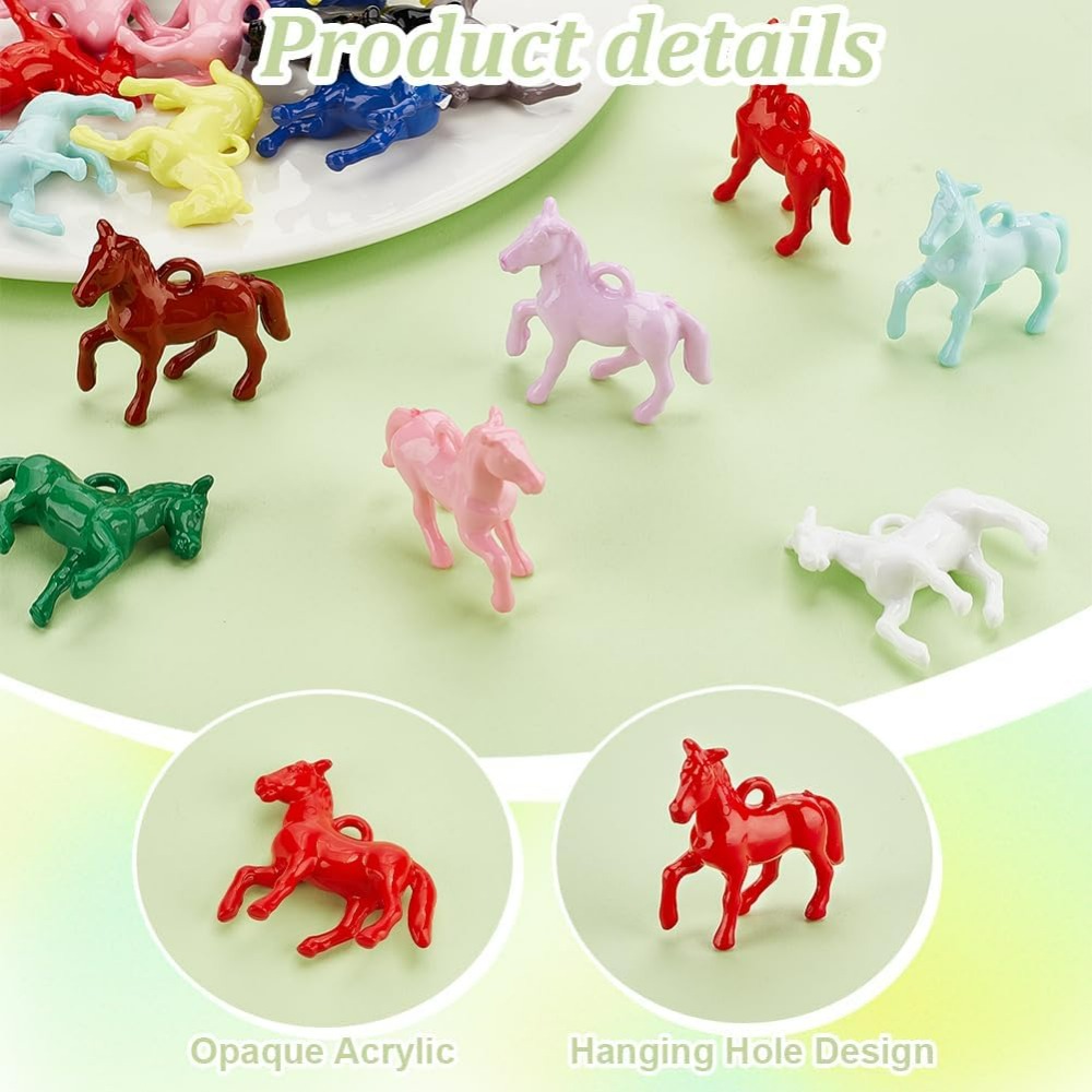 48pcs Opaque Acrylic Pendants  - Resin Craft Kit 评论和价格