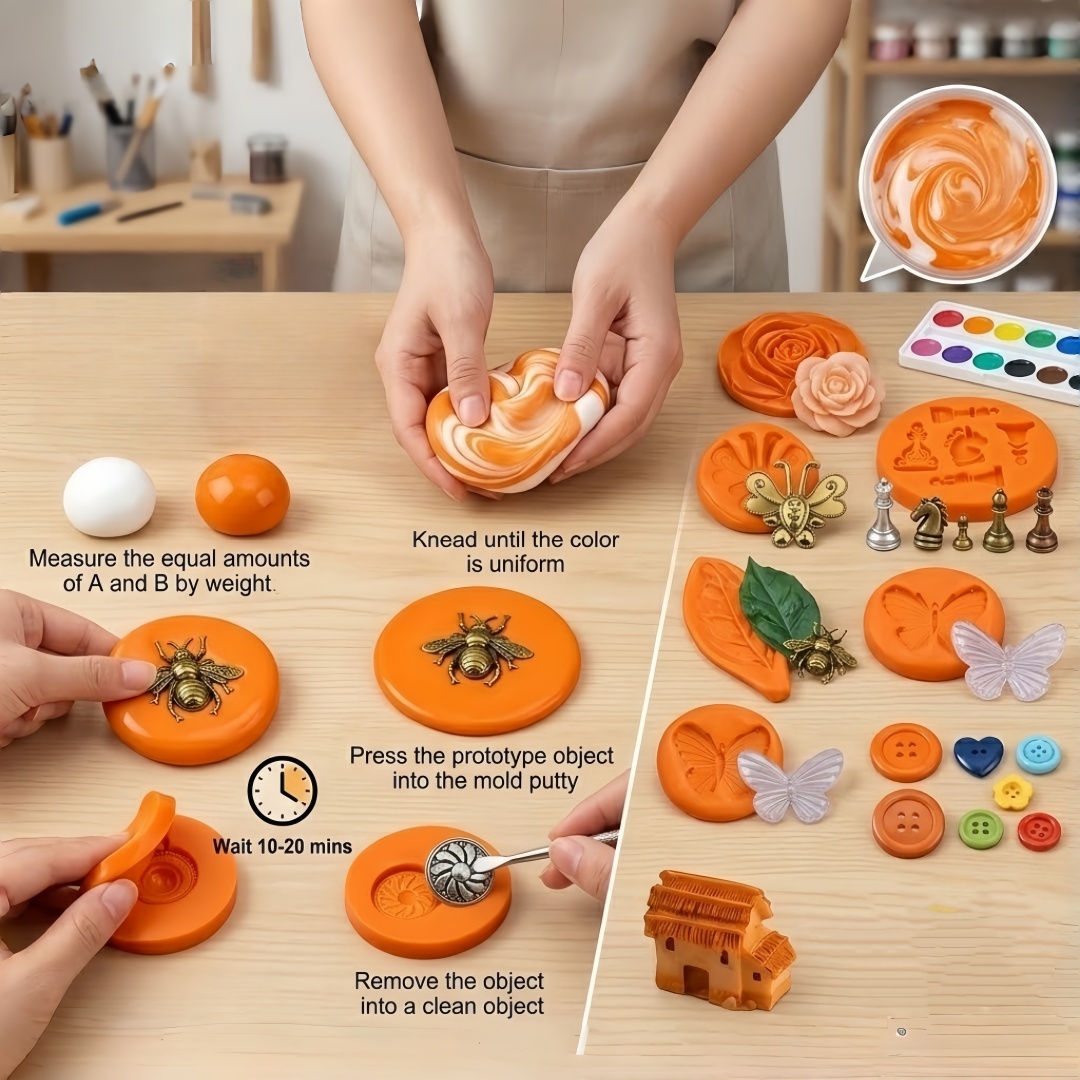 Silicone Putty DIY Crafting Se - Resin Craft Kit 评论和价格