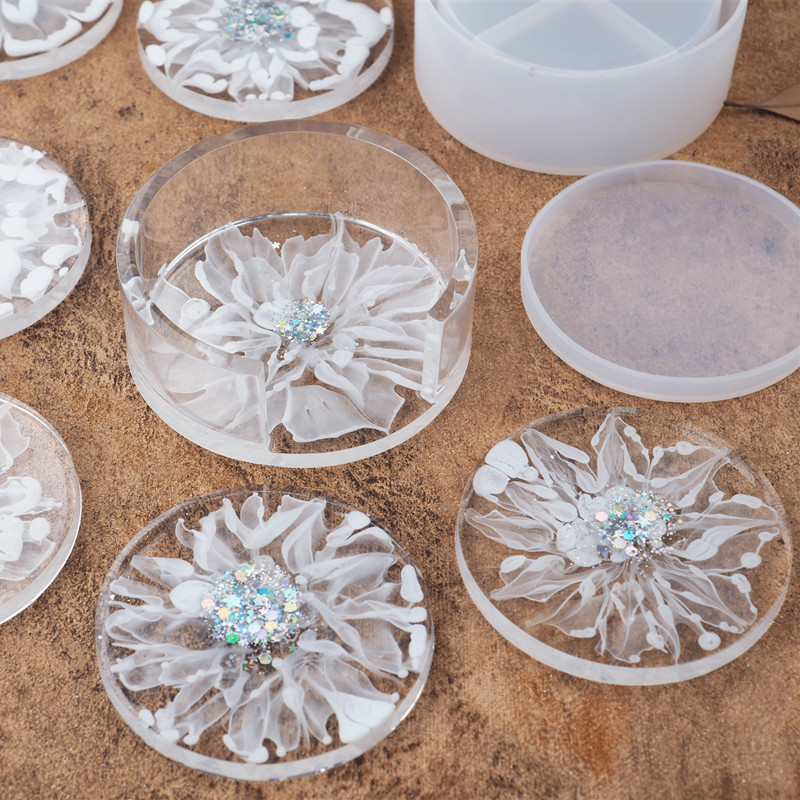 SNASAN Coaster Cup Mat Silicon - Serving Tray Mold 评论和价格