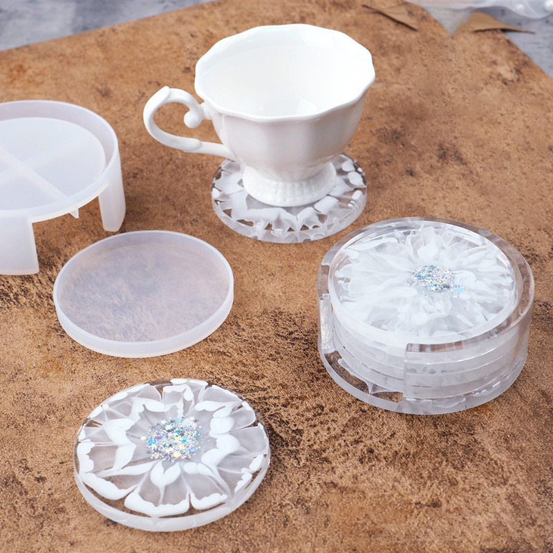 SNASAN Coaster Cup Mat Silicon - Serving Tray Mold 评论和价格