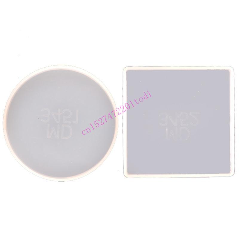 2Pcs Round Square Resin Mold G - Geode Mold Silicone 评论和价格