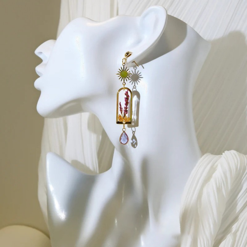 Unique Purple Lavender Earring - Dried Flower Bulk 评论和价格