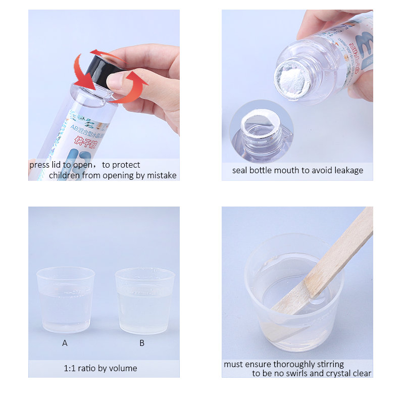 1:1 Clear Epoxy Resin Crystal  - Epoxy Uv Resin Kit 评论和价格