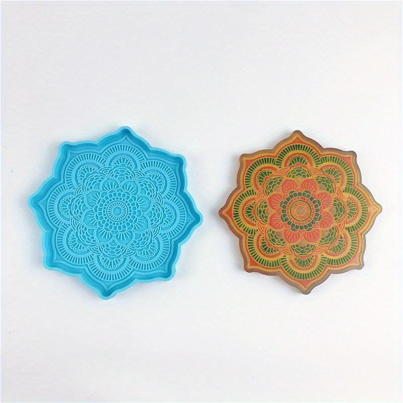 Mandala Coaster Silicone Mold  - Resin Craft Ideas 评论和价格
