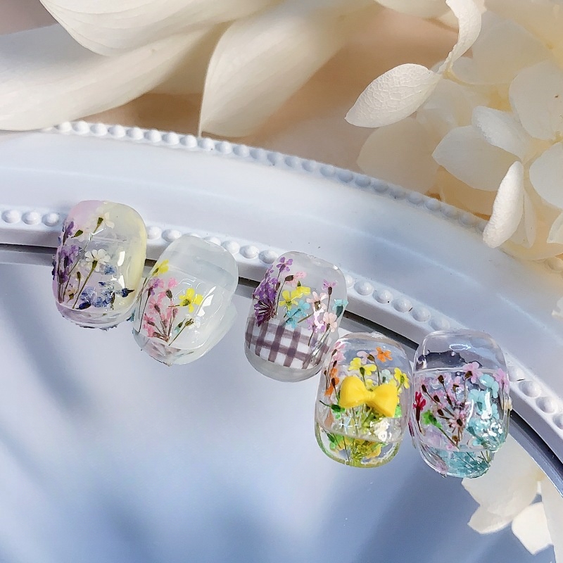 Mixed Small Dried Flowers Nail - Dried Flower Bulk 评论和价格